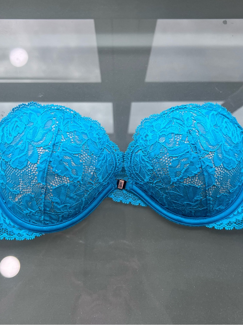 Victoria's Secret Turquoise Lace Push-Up Bra
